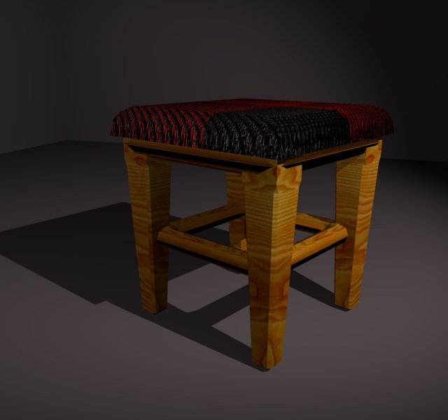 stool Model 3D .c4d .max .obj .3ds .fbx .stl .blend 