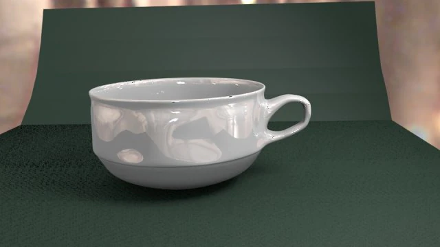 porcelain cup 3D Model .c4d .max .obj .3ds .fbx .stl .blend