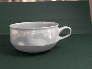 porcelain cup 3D 模型
