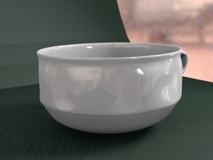 porcelain cup 3D 模型