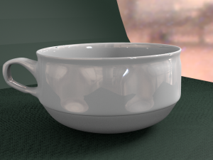 porcelain cup 3D 模型