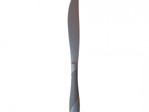 dinner knife with swirl accent 3D 모델
