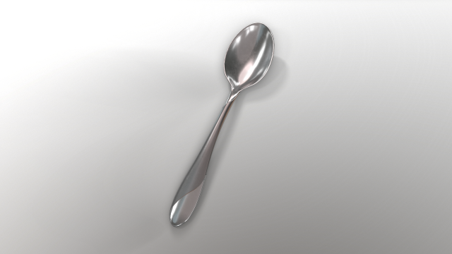 tablespoon with swirl accent Modelo 3D .c4d .max .obj .3ds .fbx .stl .blend 