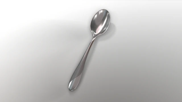 tablespoon with swirl accent 3D Model .c4d .max .obj .3ds .fbx .stl .blend