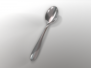 tablespoon with swirl accent 3D Model