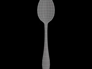 tablespoon with swirl accent 3D Model