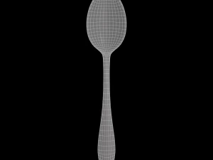 tablespoon with swirl accent 3D Model