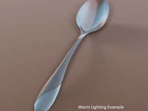 tablespoon with swirl accent 3D Model