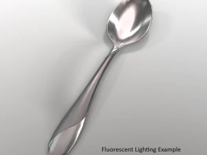 tablespoon with swirl accent 3D Model