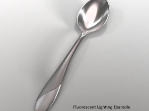 tablespoon with swirl accent 3D Model