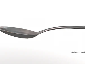 tablespoon with swirl accent 3D Model