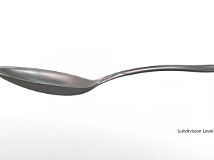 tablespoon with swirl accent 3D Model
