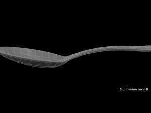 tablespoon with swirl accent Modelo 3D