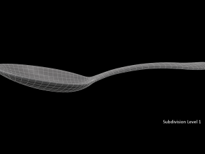 tablespoon with swirl accent Modelo 3D