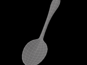 tablespoon with swirl accent Modelo 3D