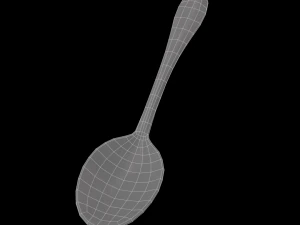 tablespoon with swirl accent 3D Model