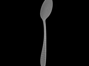 tablespoon with swirl accent 3D Model