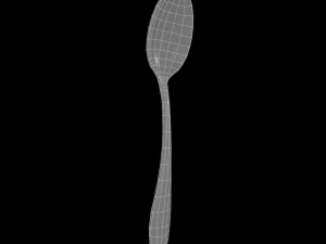 tablespoon with swirl accent 3D Model