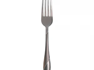 dinner fork with swirl accent 3D Model