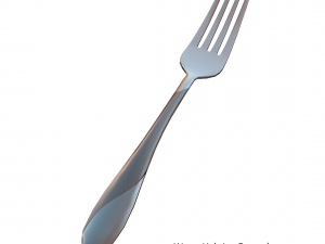 dinner fork with swirl accent 3D Modell