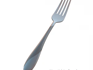 dinner fork with swirl accent 3D Model