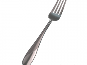dinner fork with swirl accent 3D Modell