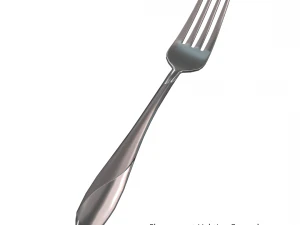 dinner fork with swirl accent 3D Model