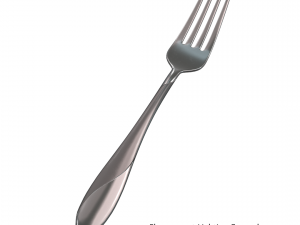 dinner fork with swirl accent 3D Modell
