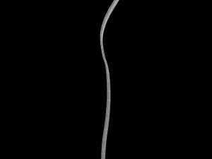 dinner fork with swirl accent 3D Model