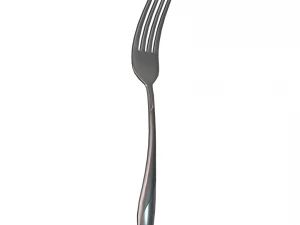 dinner fork with swirl accent 3D Model