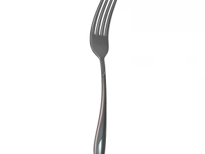 dinner fork with swirl accent 3D Model