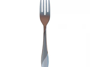 salad fork with swirl accent 3D Model