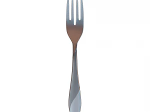 salad fork with swirl accent 3D Model