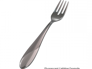 salad fork with swirl accent Modello 3D
