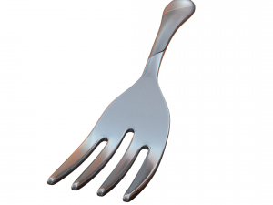 salad fork with swirl accent Modello 3D