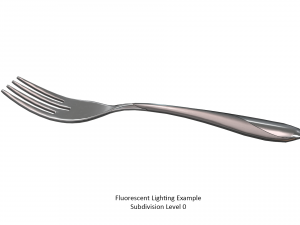 salad fork with swirl accent Modello 3D