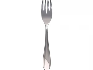 salad fork with swirl accent 3D Model