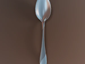 teaspoon with swirl accent 3D Model