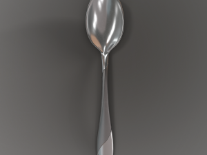 teaspoon with swirl accent 3D Model