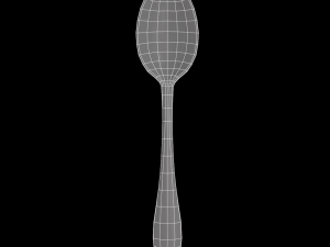 teaspoon with swirl accent 3D Model