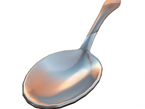 teaspoon with swirl accent 3D Model