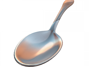 teaspoon with swirl accent 3D Model