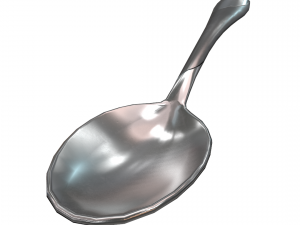 teaspoon with swirl accent 3D Model