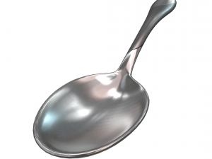 teaspoon with swirl accent 3D Model