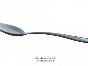 teaspoon with swirl accent 3D Model