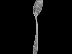 teaspoon with swirl accent 3D Model