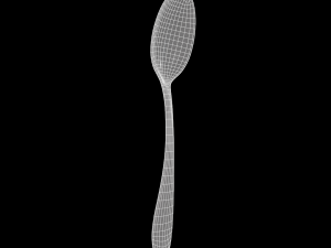 teaspoon with swirl accent 3D Model