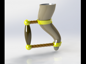 viking drinking horn 3D 프린트 모델