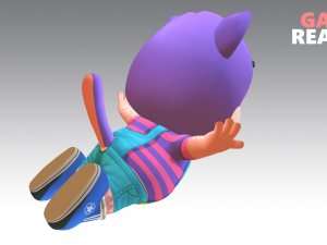 cat low poly animated rigged 3D Model