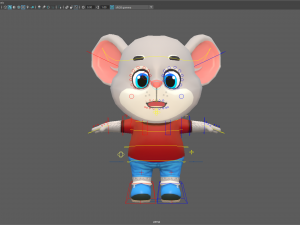 mouse rat rodent grey animated rigged 3D 模型